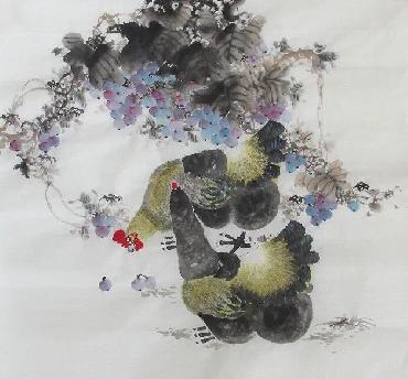 Chinese Chicken Painting,68cm x 68cm,szl41081004-x