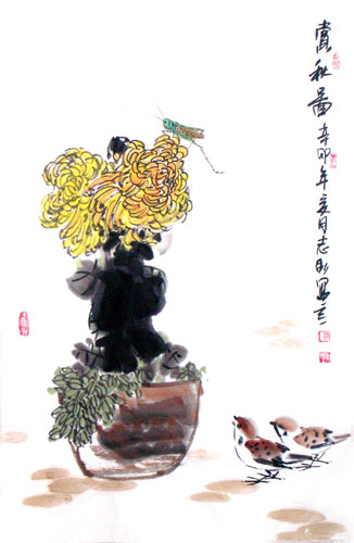 Chrysanthemum,69cm x 46cm(27〃 x 18〃),2360055-z