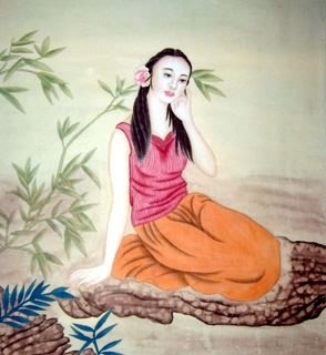 Chinese Contemporary Figures Painting,90cm x 90cm,3618002-x
