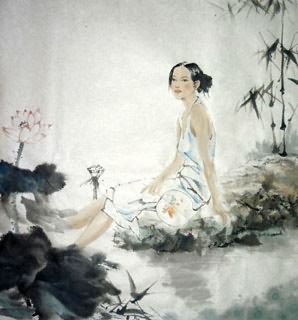 Chinese Contemporary Figures Painting,69cm x 69cm,3725002-x