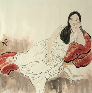 Chinese Contemporary Figures Painting,69cm x 69cm,3725003-x