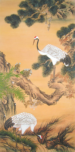 Crane,50cm x 100cm(19〃 x 39〃),2011048-z