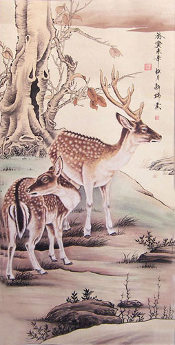 Deer,67cm x 134cm(26〃 x 53〃),4460001-z
