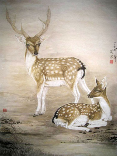 Deer,130cm x 170cm(51〃 x 67〃),4461002-z