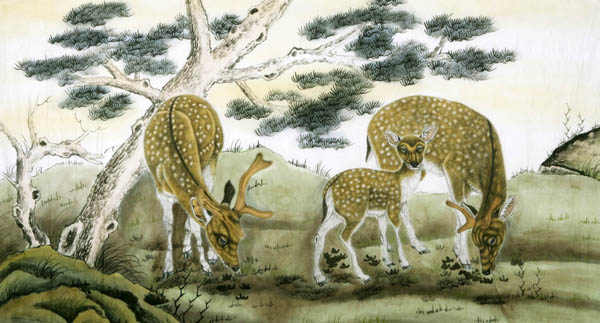Deer,97cm x 180cm(38〃 x 70〃),4602004-z