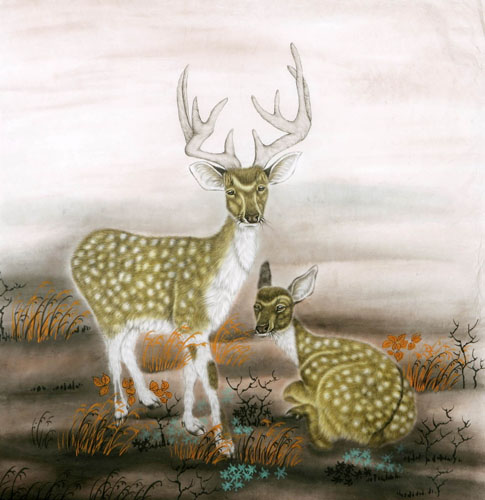 Deer,90cm x 90cm(35〃 x 35〃),4602005-z