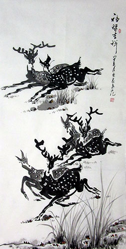 Deer,68cm x 136cm(27〃 x 54〃),wlc41206007-z