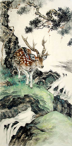 Deer,68cm x 136cm(27〃 x 54〃),ys41202001-z