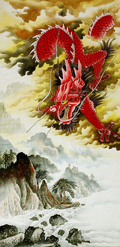 Dragon,136cm x 68cm(54〃 x 27〃),4738015-z