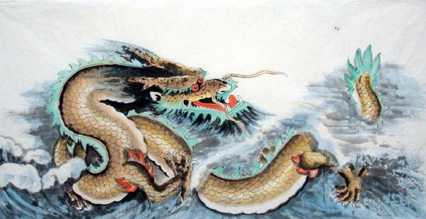 Dragon,50cm x 100cm(19〃 x 39〃),4741001-z