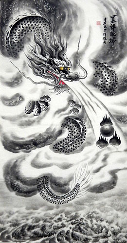 Dragon,68cm x 136cm(27〃 x 54〃),wxy41212011-z
