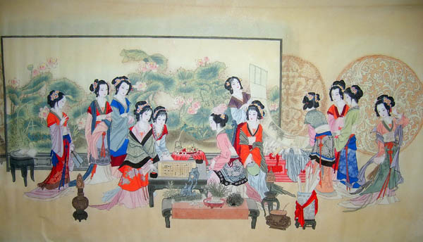Dream of the Red Chamber Beauties & Figures,90cm x 175cm(35〃 x 69〃),3506010-z