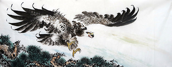 Eagle,180cm x 68cm(71〃 x 27〃),4612008-z