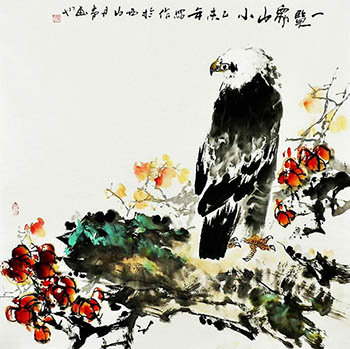 Chinese Eagle Painting,80cm x 80cm,dq41158001-x