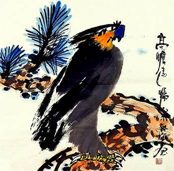 Chinese Eagle Painting,68cm x 68cm,sh41219005-x