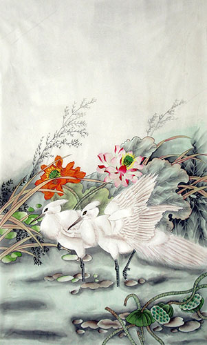 Egret,65cm x 105cm(26〃 x 41〃),zga21210003-z