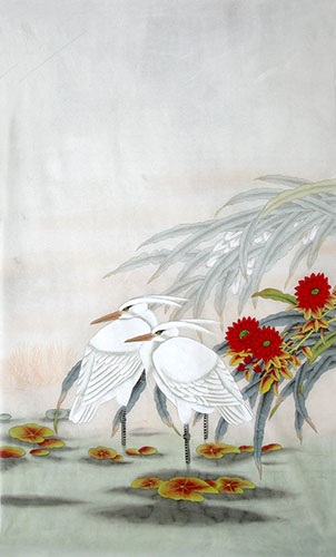 Egret,65cm x 105cm(26〃 x 41〃),zga21210009-z