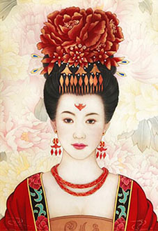 Chinese Emperor & Empress Painting,45cm x 65cm,3537008-x