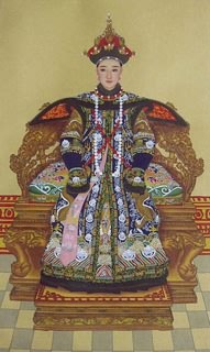 Chinese Emperor & Empress Painting,66cm x 120cm,3541025-x