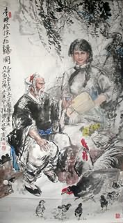 Chinese Ethnic Minority Painting,80cm x 180cm,3447122-x