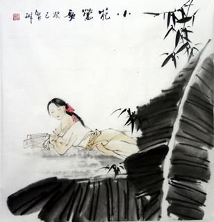 Chinese Ethnic Minority Painting,50cm x 50cm,3813020-x