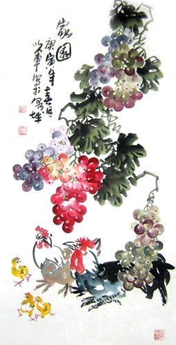Grape,50cm x 100cm(19〃 x 39〃),2552015-z