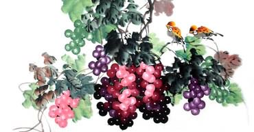 Chinese Grape Painting,50cm x 100cm,2614049-x