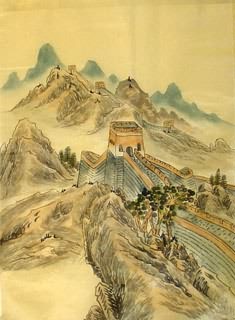 Chinese Great Wall Painting,40cm x 50cm,1336009-x