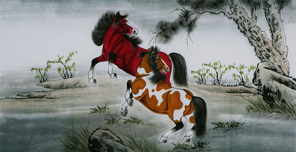 Horse,68cm x 136cm(27〃 x 54〃),4671011-z