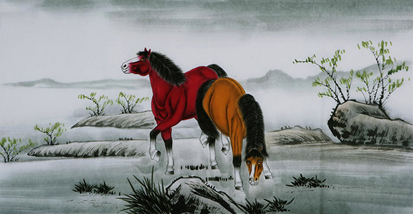 Horse,68cm x 136cm(27〃 x 54〃),4671023-z