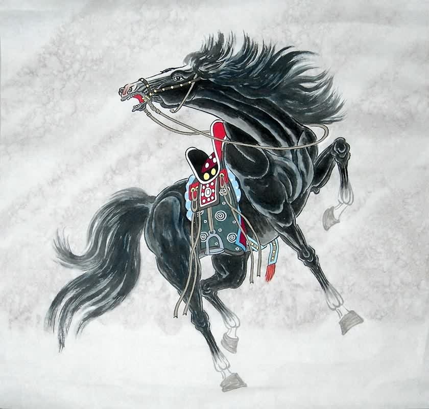 Китайские лошадки. Японская живопись лошадь. Японский конь. Китайская живопись всадники. Лошадь в японском стиле.