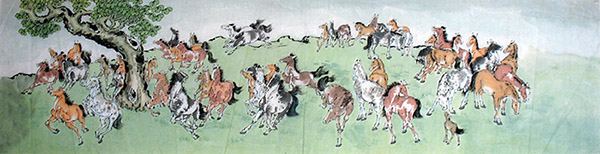 Horse,35cm x 136cm(14〃 x 53〃),4731070-z