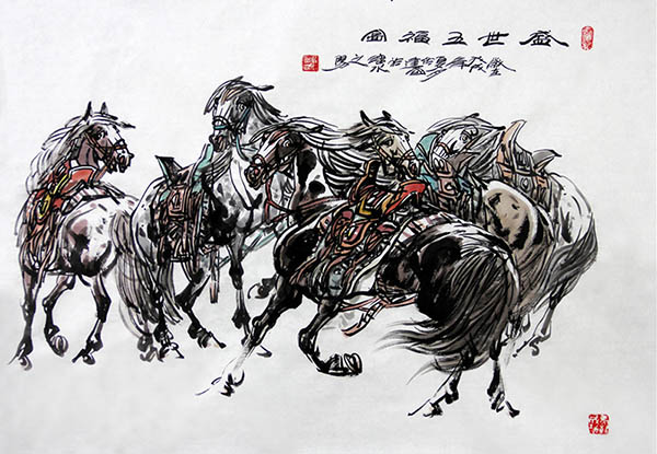 Horse,70cm x 100cm(27〃 x 39〃),tjg41177005-z