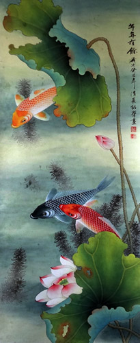 Koi Fish,50cm x 130cm(19〃 x 51〃),2313009-z