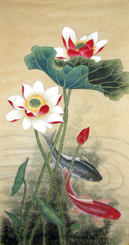 Koi Fish,43cm x 86cm(17〃 x 34〃),2319023-z