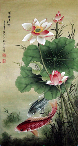 Koi Fish,43cm x 86cm(17〃 x 34〃),2319024-z
