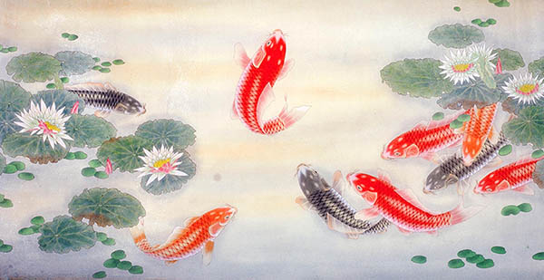 Koi Fish,69cm x 138cm(27〃 x 54〃),2614065-z