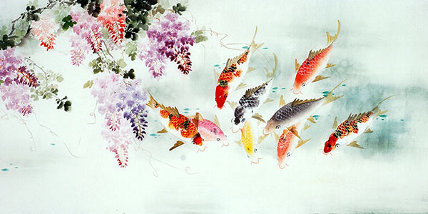 Koi Fish,68cm x 136cm(27〃 x 54〃),2614070-z