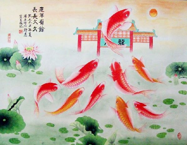 Koi Fish,50cm x 65cm(19〃 x 26〃),2615003-z