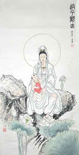 Kuan Yin,66cm x 130cm(26〃 x 51〃),3011014-z