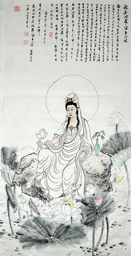 Kuan Yin,66cm x 130cm(26〃 x 51〃),3011018-z
