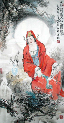 Kuan Yin,69cm x 138cm(27〃 x 54〃),3447005-z