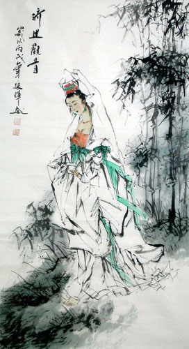 Kuan Yin,66cm x 130cm(26〃 x 51〃),3763002-z
