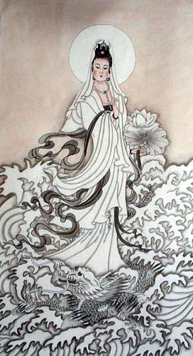 Kuan Yin,50cm x 100cm(19〃 x 39〃),3764001-z