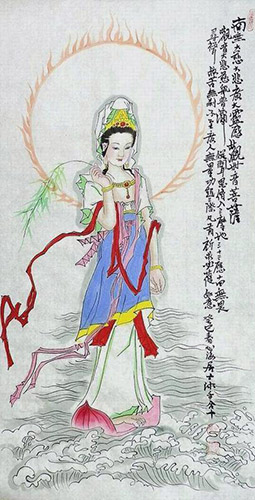 Kuan Yin,50cm x 100cm(19〃 x 39〃),xhjs31118024-z