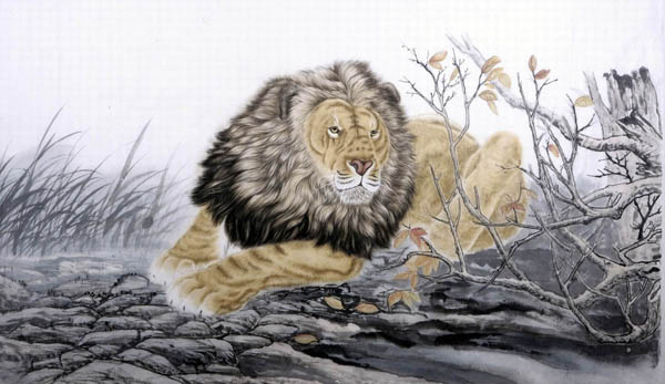Lion,96cm x 180cm(38〃 x 71〃),4733041-z