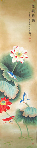 Lotus,50cm x 220cm(20〃 x 87〃),2011026-z