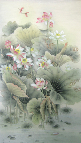Lotus,90cm x 180cm(35〃 x 70〃),2011029-z