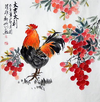 Chinese Lychee Painting,68cm x 68cm,2357036-x