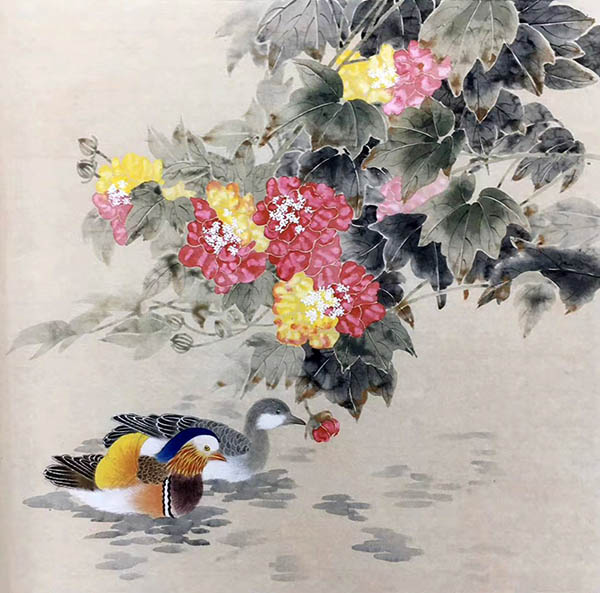Mandarin Duck,68cm x 68cm(27〃 x 27〃),2387109-z